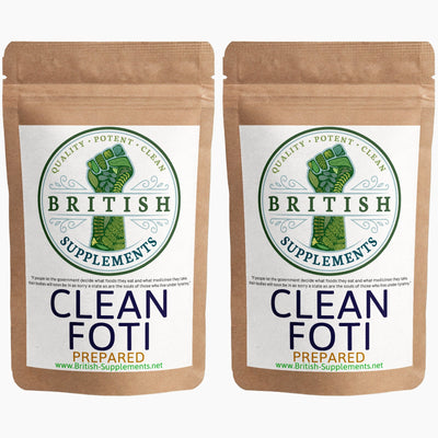 Clean Genuine Prepared Fo-Ti + Uptake Blend - British Supplements