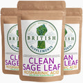 Clean Genuine Sage Leaf Extract 2,940mg (14.7mg Rosmarinic Acid) - British Supplements