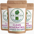 Clean Genuine Trans Resveratrol 340.8mg + 38.6mg uptake blend - British Supplements