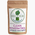 Clean Genuine Trans Resveratrol 340.8mg + 38.6mg uptake blend - British Supplements