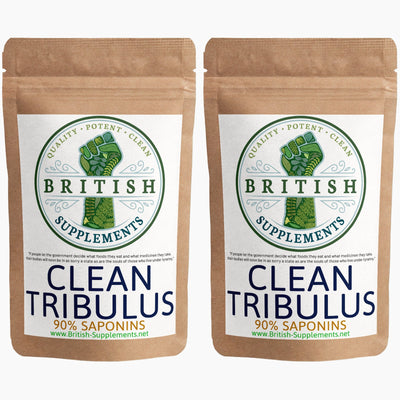 Clean Genuine Tribulus Extract 11,480mg (1,033mg Saponins) - British Supplements