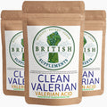 Clean Genuine Valerian Extract +Uptake Blend - British Supplements