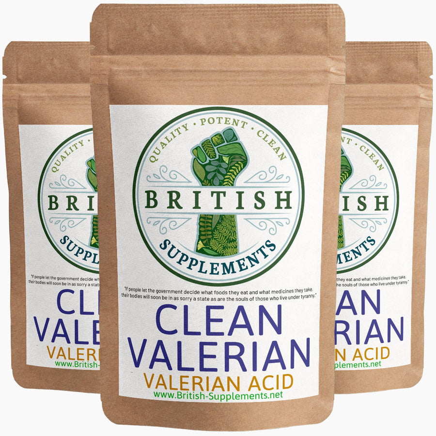 Clean Genuine Valerian Extract +Uptake Blend - British Supplements