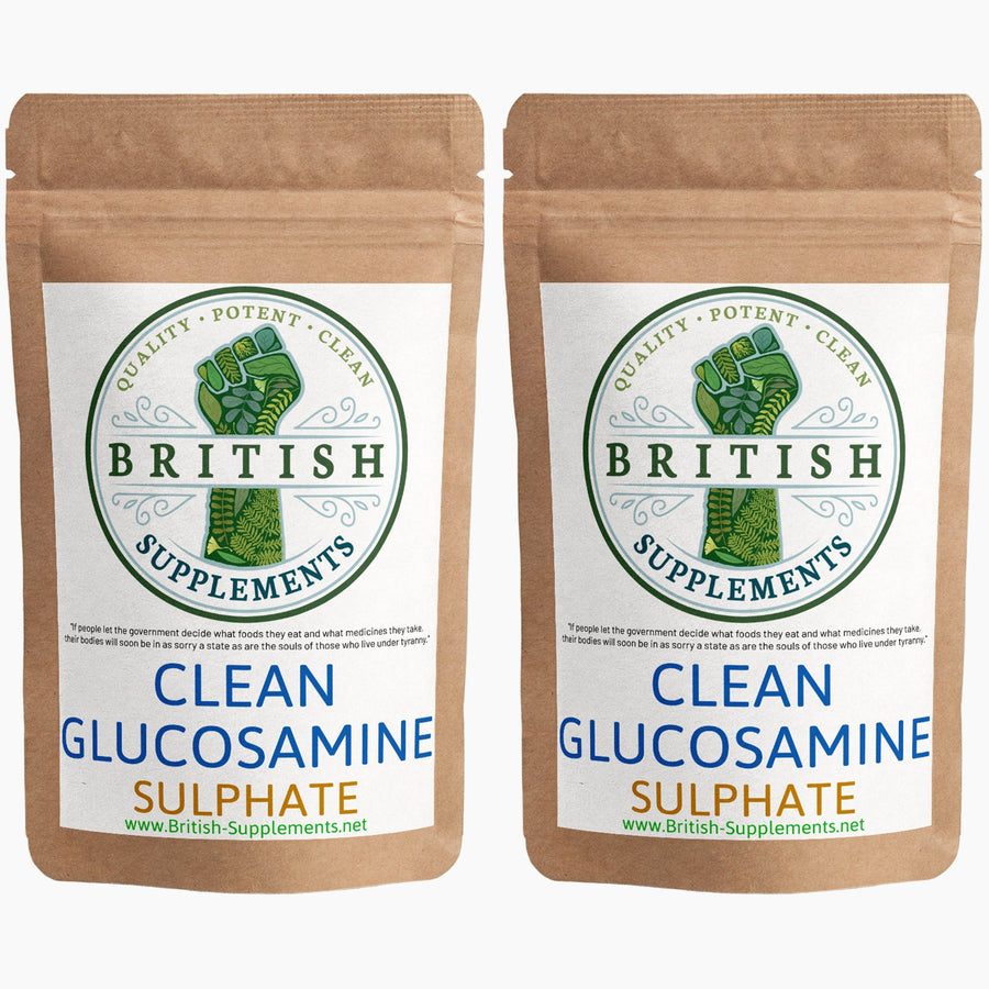 Clean Genuine Vegetarian Glucosamine in Veg Capsules - British Supplements