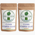 Clean Genuine Vitamin D3+K2 - British Supplements