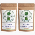 Clean Genuine Vitamin D3+K2 - British Supplements