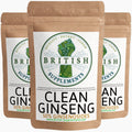 Clean Ginseng Panax 13,662mg (222.7mg Ginsenosides) - British Supplements