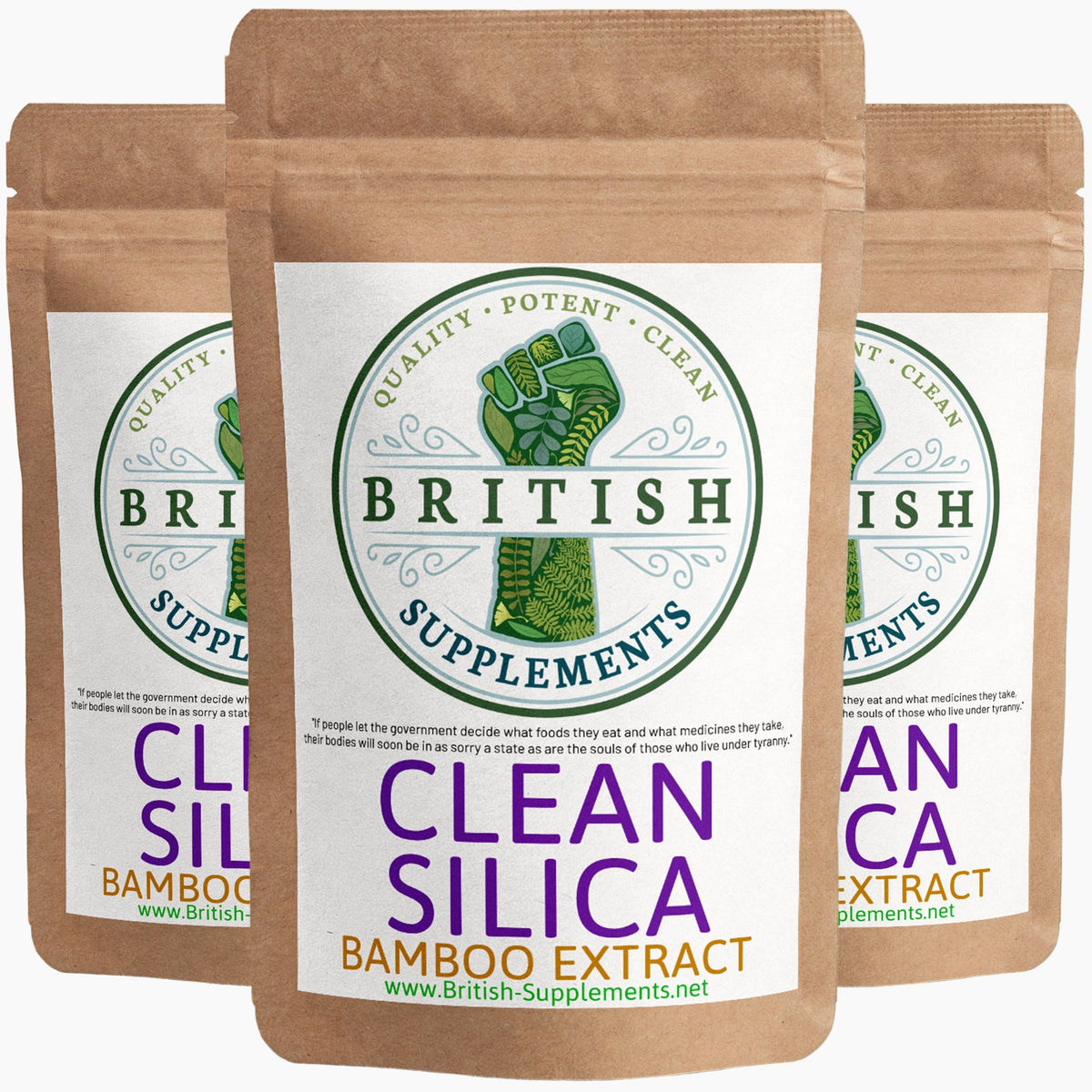 Clean Silica Supplement 648mg British Supplements