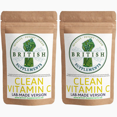 Clean Vitamin C (859mg) lab-made version - British Supplements