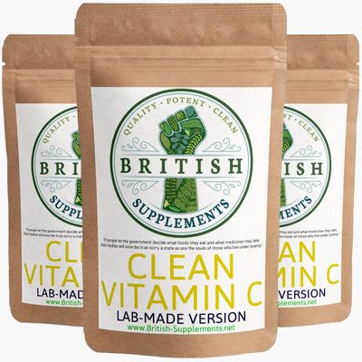 Clean Vitamin C (859mg) lab-made version - British Supplements