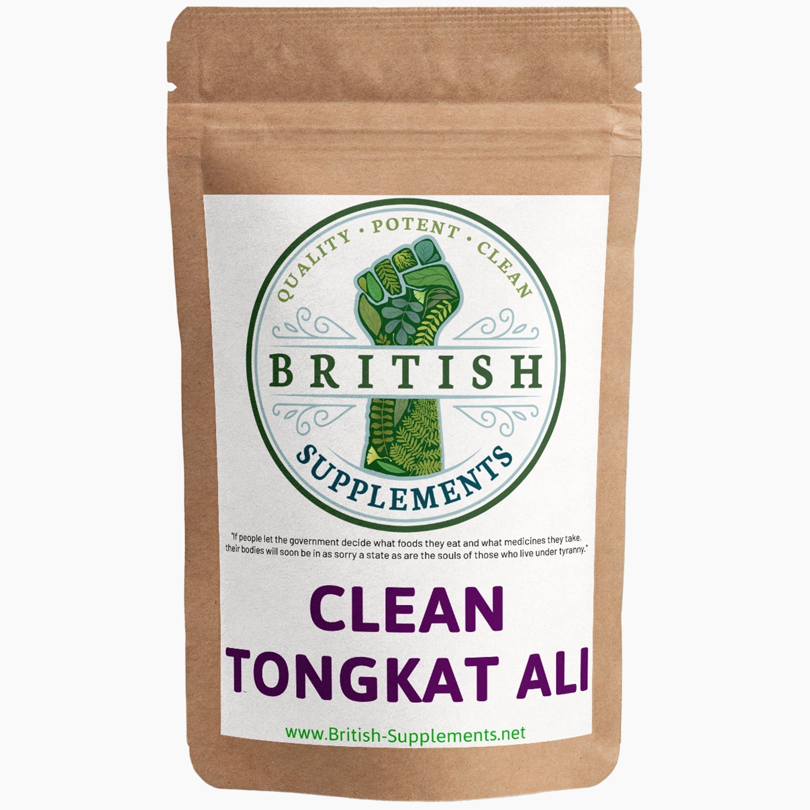 Clean Malaysian Tongkat Ali Supplement 669mg (133,800mg) British