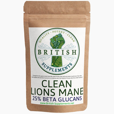 Lions Mane Extract 451mg (Beta Glucans 112mg) - British Supplements