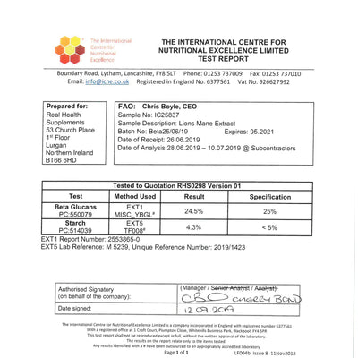 Lions Mane Extract 451mg (Beta Glucans 112mg) - British Supplements